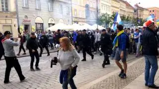 Dnipro fans in Warsaw - Europa League Final (HD)