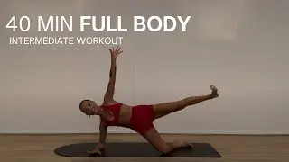 40 MINUTE FULL BODY POWER PILATES WORK OUT | At Home Mat Pilates Workout (no equipment required)