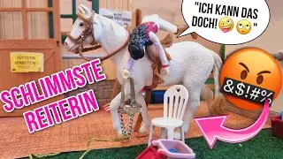 Die SCHLIMMSTE Reiterin ALLERZEITEN kommt zu uns auf den Hof!🤯Chaos pur!!!😡Schleich || Pferde