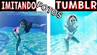 IMITANDO FOTOS TUMBLR NA PISCINA 3 - Muita Diversão !