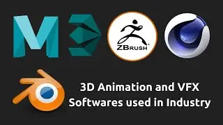 3D Animation and VFX Softwares used in Industry