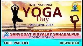 International Yoga Day Banner | Yoga Day 2022 Poster | Flex  Design of International Yoga Day 2022