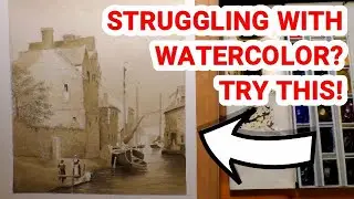 Watercolour Advice For Beginners, Monochrome Sepia Painting, Getting The Tone Right