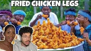 FRIED CHICKEN LEGS | VILLAGE COOKING CHANNEL REACTION!