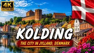 Kolding, Denmark, Koldinghus and downtown Kolding