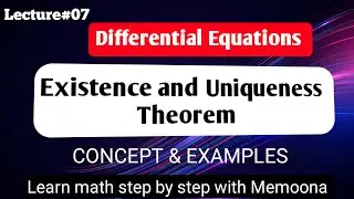Existence and uniqueness theorem differential equation csir net| questions