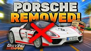 *PORSCHE* Got *REMOVED* In Driving Empire! (Roblox)