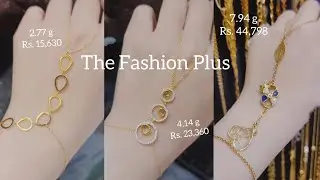 Latest 22k Gold Ring Bracelet Design with Weight and Price  @TheFashionPlus