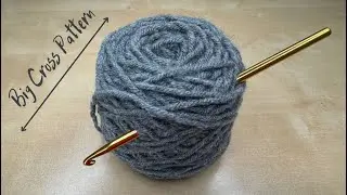 Crochet Big Crosses pattern. Detailed Tutorial for Beginners