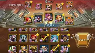 Lords Mobile Colosseum F2P VS P2P Team's