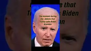 Trump calls Joe “Brandon” epic #trump #debate #biden #joe #brandon #letsgobrandon #politics