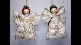 DIY~Make Beautiful & Simple Ribbon Angel Ornaments!
