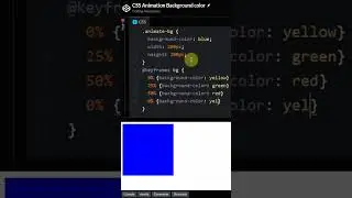 CSS Background Color Animation | Coding Awareness #shorts