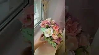 Композиция из мыльных роз
