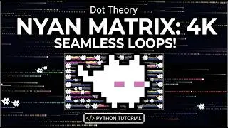 Coding 4K Nyan Matrix Backgrounds 🐱| Python Pygame Tutorial