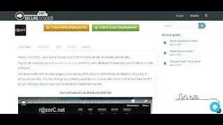 razorC Net on Windows 2012 R2 Deploy on Azure , AWS and Google Cloud Platform.