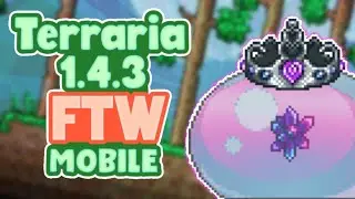Estratégia INSANA Contra a Queen Slime! - Terraria 1.4.3 Mobile FTW (16) (+DOWNLOAD)
