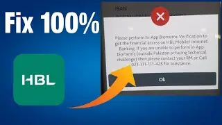 Please perform In-App Biometric verification to get the financial access on HBL Mobile/Internet Bank
