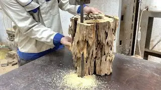 The Magical Transformation Of Rotten Wood // The Ultimate Art Of Turning To Create Precious Vases