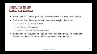 Qualitative Credit Risk Model