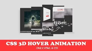 CSS 3D Flip Hover Animation