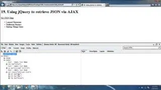 19 Using jQuery to Retrieve JSON via AJAX