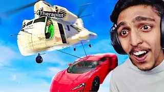 GTA 5 : Stealing SUPERCAR with CARGOBOB🔥..!!