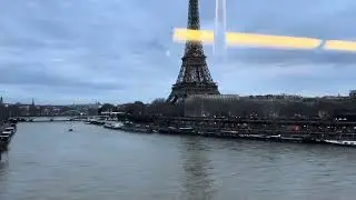 🇫🇷🚇 Metrô de Paris - Torre Eiffel vista da janela entre as estações Bir-Hakeim e Passy da linha 6
