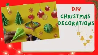 Christmas Tree Ornaments Made of Paper