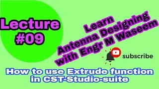 How to use extrude function in cst studio|extrude function|cst|How to select face