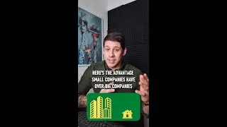 Here's the advantage small companies have over big companies.🏠✅