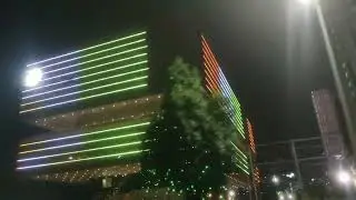 T hub | Night view of T hub on August 15 Independence Day | Government of Telangana | Hyderabad |