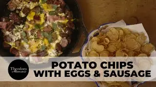 Eggs with Sausage, Pork Belly and Chips @Theodoromamais  (Easy Recipe) The Ultimate Brunch Recipe