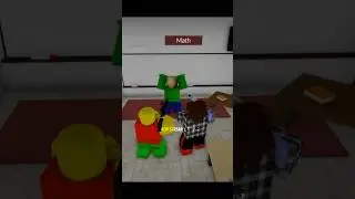 Weird strict daddy childhood with evil baldi V.3 #shorts #roblox #phonk