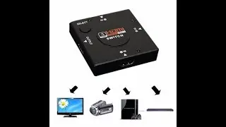Mini Hub Switch Chaveador HDMI 3 Portas Full HD 1080P 3x1