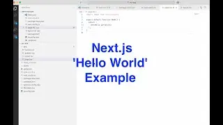 Next.js 'Hello World' Example