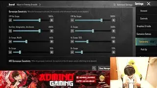GODL ADMINO GAMING NEW BEST SENSITIVITY + CODE AND BASIC SETTING CONTROL PUBG MOBILE