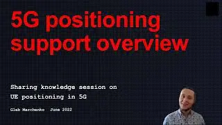 5G Course - 5G UE positioning and localization technics