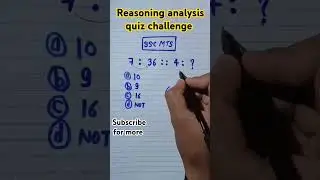 reasoning challenge for intelligent person 😎😎 #resoningtricks @RankersGurukul @RWACivilServices