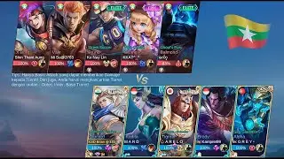 Two Lightborn VS Five Myanmar Players‼️‼️ | Mobile Legends: Bang Bang