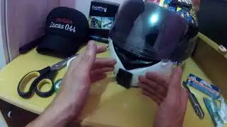 LUCAS 044 - Como colocar suporte de câmera no capacete (GoPro, SJcam,Sony)