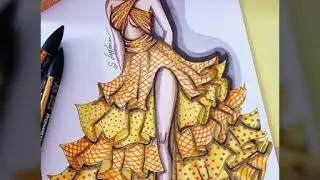 Creative dress designing ideas /fashion illustration