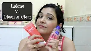 Lakme Blush n Glow Strawberry  vs. Clean & Clear Morning Energy Berry Face Wash | beautywithsneha