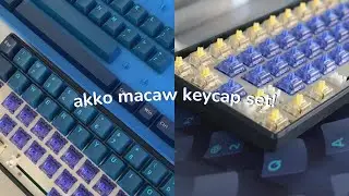 akko macaw keycap set with gateron cj poms  ૮₍ ˃ ⤙ ˂ ₎ა  unboxing + sound test on the rumi61s