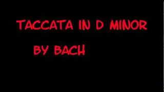 taccata in d minor by bach