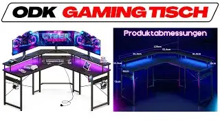ODK Gaming Schreibtisch im Test-Vergleich🥇Günstiger Gaming Computertisch