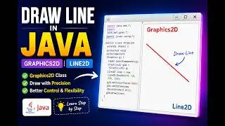 Draw Line in Java | Graphics2D | Line2D
