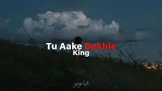 Tu Aake Dekhle - King [slowed and reverb] / yxg3sh