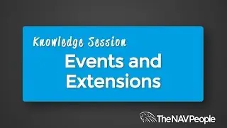 Knowledge Session - Events and Extensions