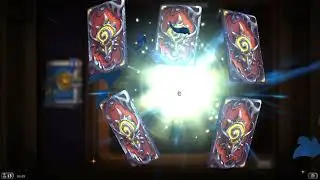 Распаковываю паки из Штормграда в Hearthstone